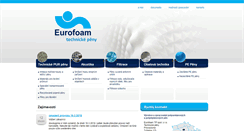 Desktop Screenshot of eurofoam-tp.cz
